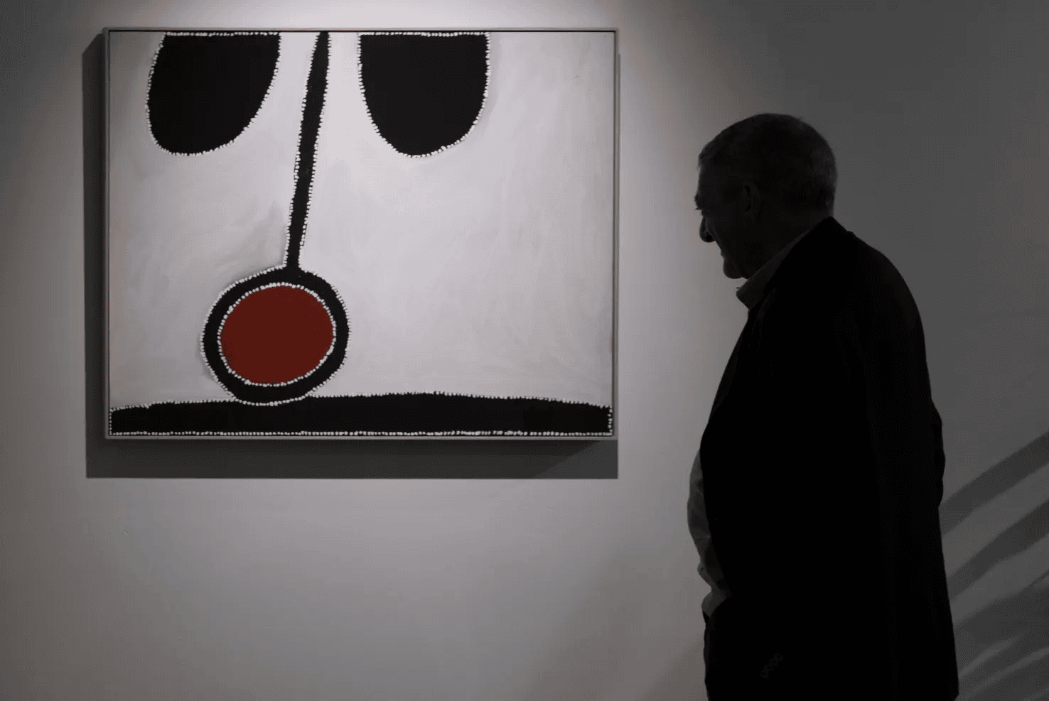 On white wings, a reminder of one of the greats of Indigenous art